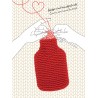 Bouillotte à eau tricot rouge 2L